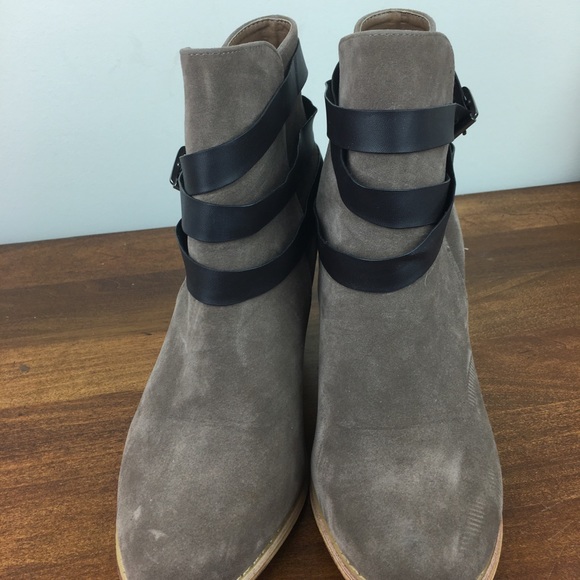 MI.IM URBAN-02 Ankle Bootie Heeled Boots Tan Faux Fur Lined Women’s Size 8 - Picture 7 of 11